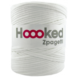 Hoooked Zpagetti - Macro Hilo para Crochet - Blanco